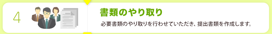 書類のやり取り